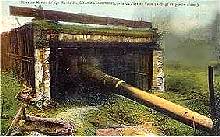 canon de marine 240 près du fort de Vaux